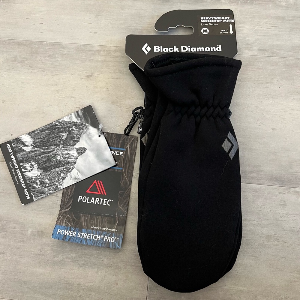 Black Diamonds Mittens Polartec Black